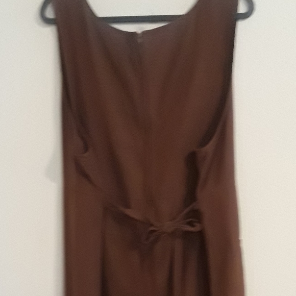DRESS PLUS SIZE D.P.S. WOMAN PLUS DRESS JUMPER BROWN - Picture 2 of 11